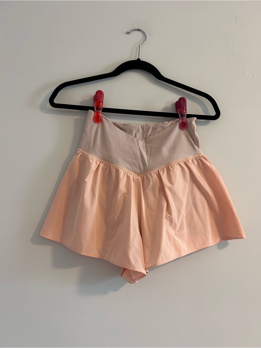 aerie Peach High-Rise Athletic Shorts